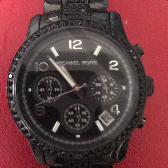 Michael Kors chronograph watch Black w/ crystal main image 4